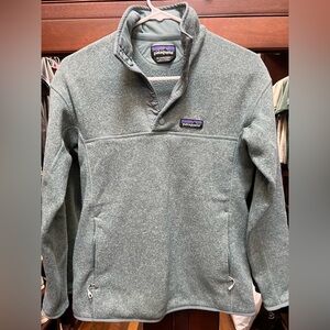 Patagonia XS Better Sweater Marsupial Green Snap Fleece Pullover